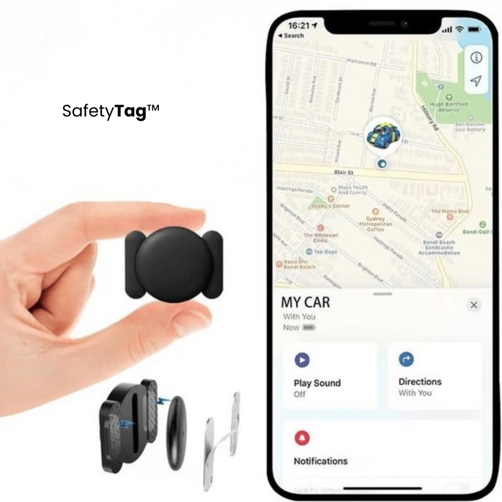 SafetyTag™ - Vet alltid var dina värdesaker är – känn dig trygg varje dag